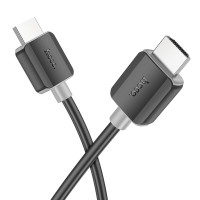 Кабель HOCO US08 HDTV 2.0 male-to-male 4K HD data cable(L=2M) Black (Цвет 7073) - фото № 2