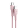Кабель Vention USB 2.0 C Male to C Male 5A Кабель 1 м Розовый силиконовый тип (TAWPF)