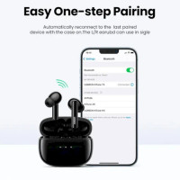 Бездротові навушники UGREEN WS106 HiTune T3 Active Noise-Cancelling Wireless Earbuds (Black)(UGR-90401) (Колір Черный) - фото № 8
