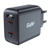 Мережевий зарядний пристрій ACEFAST A49 PD35W GaN (USB-C+USB-C) dual port charger Black - зображення 3