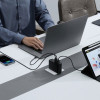 Мережевий зарядний пристрій Baseus GaN5 Pro Digital Fast Charger 2C+U 160W EU Cluster Black (With Superior Series Fast Charging Data Cable Type-C to T (Black)- № 8