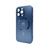 Чохол для смартфона AG Glass Matt Frame Color MagSafe Logo for Apple iPhone 13 Pro Navy Blue (AGMattFrameMGiP13PDBlue)