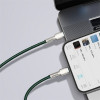 Кабель Baseus Cafule Series Metal Data Cable Type-C to iP PD 20W 1m Green (Зелёный)- № 8