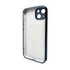 Чохол для смартфона AG Glass Sapphire Frame MagSafe Logo for Apple iPhone 14 Gun Grey (Gun Grey)- № 2