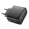 Мережевий зарядний пристрій HOCO CS63A Bright PD65W (1A1C) charger (EU) Black (7073)- № 4