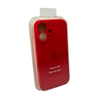 Чохол для смартфона Silicone Full Case AA Camera Protect for Apple iPhone 16 Pro 43,Berry Red