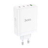 Мережевий зарядний пристрій HOCO N31 Leader PD100W four-port(3C1A) fast charger White (6931474784179) - зображення 4
