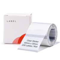 Етикетки NIIMBOT TT40*30-230 Clear For B1/B21/B3S (A2G88318801) (Колір 66120) - фото № 3