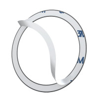 Пластина для магнітного тримача Baseus Halo Series Magnetic Metal Ring（2pcs/pack）Black (Колір Black) - фото № 6