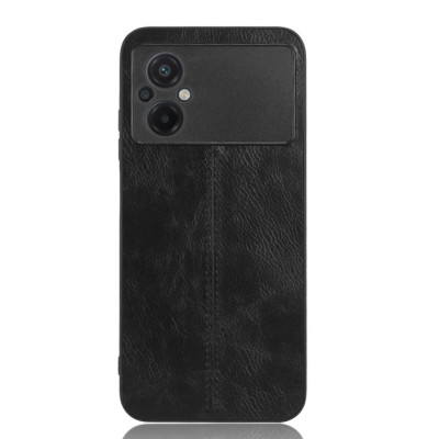 Чохол для смартфона Cosmiс Leather Case for Poco M5/M5 5G Black (CoLeathPocoM5Black) - зображення 1