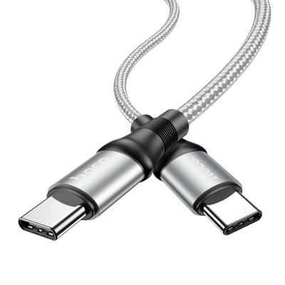 Кабель HOCO X50 Type-C to Type-C Exquisito 100W charging data cable(L=2M) Gray - изображение 3