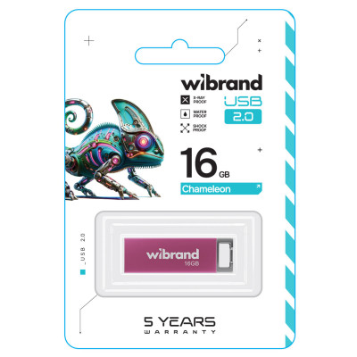 Flash Wibrand USB 2.0 Chameleon 16Gb Pink - изображение 2