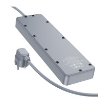 Мережевий подовжувач BOROFONE BAC4A Lord 5 position socket(1C3A)(EU) Black (Колір Черный) - фото № 5