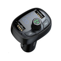 АЗП з FM-модулятором Baseus T Shaped S-09 Car Bluetooth MP3 Player Black (Цвет Черный) - фото № 3
