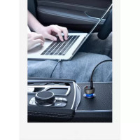 Автомобільний зарядний пристрій Baseus Particular Digital Display QC+PPS Dual Quick Charger Car Charger 65W Shallow tarnish (Цвет Shallow-Tarnish) - фото № 5