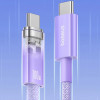 Кабель Baseus Explorer Series Fast Charging Cable with Smart Temperature Control USB-C to USB-C 100W 1m Nebula Purple - № 3