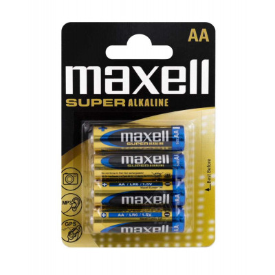Батарейка MAXELL LR-6 SUPER 4PK BLIST 4шт (M-774409.04.EU) (4902580163693) - изображение 1