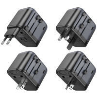 Мережевий зарядний пристрій BOROFONE BAC12 Leader 3-port(1C2A) universal conversion charger Black (Цвет 7073) - фото № 7