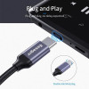 Кабель-перехiдник Essager E01 Type c to 3.5mm Jack Headphone Adapter  grey (EZJE01-0G) (Серыйм)- № 3