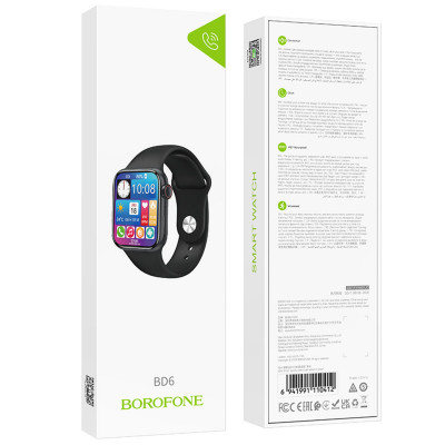 Смарт-годинник Borofone BD6 Smart sports watch(call version) Black - зображення 4