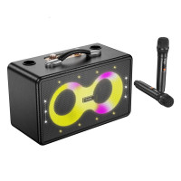 Портативна колонка HOCO HA8 Ave wireless dual-mic outdoor BT speaker Black  - фото № 4