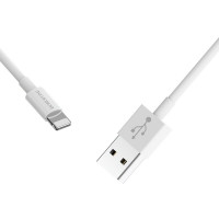 Кабель BOROFONE BX22 USB to iP 2.4A, 1m, PVC, РС connectors, White (Колір Білий) - фото № 2