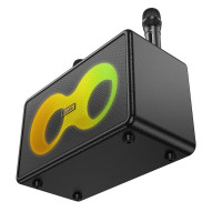 Портативна колонка HOCO HA8 Ave wireless dual-mic outdoor BT speaker Black  - фото № 5