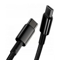 Кабель Baseus Tungsten Gold Fast Charging Data Cable Type-C to Type-C 100W 2m Black (Цвет 7073) - фото № 5