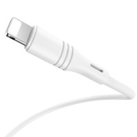 Кабель BOROFONE BX43 USB to iP 2.4A, 1m, PVC, PVC connectors, White (Цвет 7068) - фото № 2