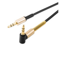 Аудіокабель HOCO UPA02 AUX Spring Audio cable Black (Цвет Black) - фото № 3