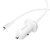 Автомобільний зарядний пристрій BOROFONE BZ12B single port QC3.0 (Type-C to Lightning) 18W White (Белый)- № 4