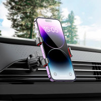 Автотримач для телефона HOCO H21 Dragon automatic clamp car holder(air outlet) Red Black (Колір Red Black) - фото № 8
