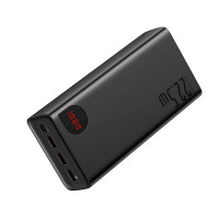 Зовнішній акумулятор Baseus Adaman Digital Display Fast Charge Power Bank 40000mAh 22.5W Black (Цвет Black) - фото № 7