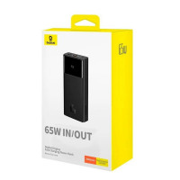 Зовнішній акумулятор Baseus Star-Lord Digital Display Fast Charging Power Bank 20000mAh 65W Cluster Black (Колір 7073) - фото № 4