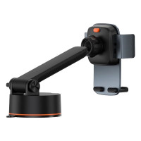 Автотримач для телефона Baseus Easy Control Clamp Car Mount Holder Pro (Suction Cup Version)  Tarnish (Колір Тьмяний) - фото № 7