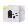 Мережевий зарядний пристрій Baseus PowerCombo Digital PowerStrip 2AC+1U+1C+Retractable-C 65W with 1.5m power cord EU Black (Черный)- № 5