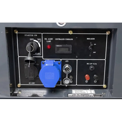 Генератор дизельний Б/в Matari MDA9000SE 7,0кВт 15л + Matari ATS-40 (Автоматика в комплекті) (MDA9000SE) - зображення 4