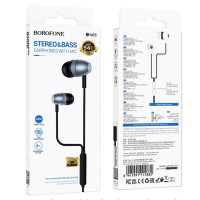 Навушники BOROFONE BM95 Excepcional universal earphones with microphone Black (Цвет Black) - фото № 2