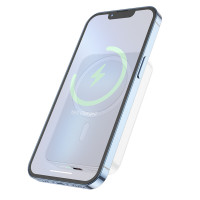 Зовнішній акумулятор BOROFONE BJ25 Plus Reach PD20W magnetic wireless fast charging power bank(10000mAh) White (Колір 7068) - фото № 5