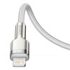 Кабель Baseus Cafule Series Metal Data Cable Type-C to iP PD 20W 2m White (Білий)- № 7