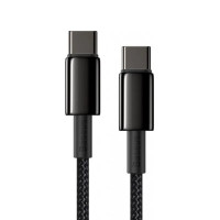 Кабель Baseus Tungsten Gold Fast Charging Data Cable Type-C to Type-C 100W 2m Black (Цвет 7073) - фото № 4