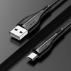 Кабель Usams US-SJ373 U38 Micro Charging and Data Cable 1m Black (SJ373USB01) - зображення 2