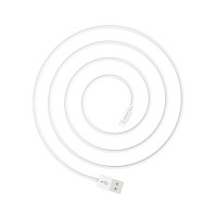 Кабель BOROFONE BX22 USB to iP 2.4A, 1m, PVC, РС connectors, White (Колір Білий) - фото № 3