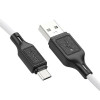 Кабель HOCO X90 Cool silicone charging data cable for Micro White (Білий)- № 3