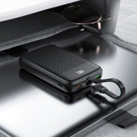 Зовнішній акумулятор ACEFAST M13 PD22.5W power bank with cable 10000mAh Black (Колір 7073) - фото № 5