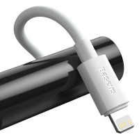 Кабель Baseus Simple Wisdom Data Cable Kit USB to iP PD 20W (2PCS/Set）1.5m White (Колір Белый) - фото № 4