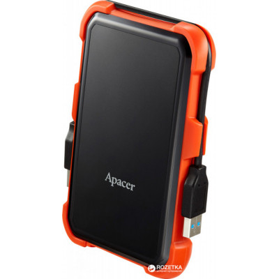 PHD External 2.5'' Apacer USB 3.1 AC630 1TB Orange (цветная коробка) (AP1TBAC630T-1) - изображение 1