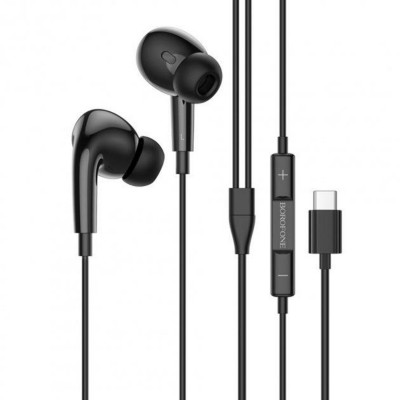 Навушники BOROFONE BM30 Pro Original series earphones for Type-C Black (BM30PCB) - изображение 1