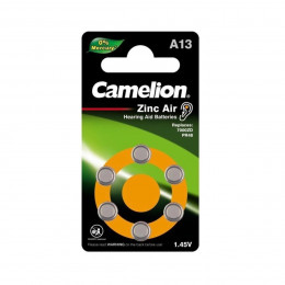 Батарейка CAMELION A13 Zinc-Air Button cell BP6 6шт (C-15056013)