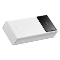 Зовнішній акумулятор Baseus Star-Lord Digital Display Fast Charging Power Bank 30000mAh 30W Moon White（With Simple Series Charging Cable USB to Type-C (Колір Moon-White) - фото № 7